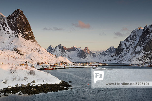 Reine  Lofoteninsel Moskenes¯ya  Moskenesoya  Lofoten  Nordnorwegen  Norwegen  Europa