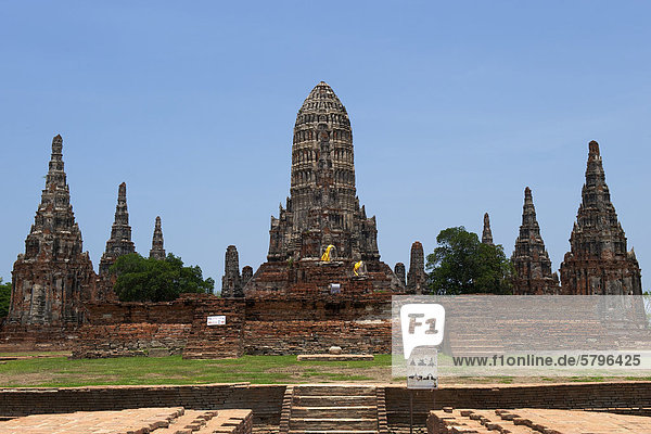 Wat Chaiwatthanaram  Ayutthaya  Thailand  Asien