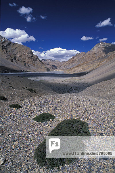 Tal des Pare oder Paru Chhu bei Dutung Kibber-Karzok-Trek Himachal Pradesh indischer Himalaya Nordindien Indien Asien