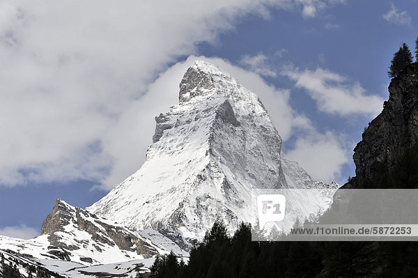 Europa Matterhorn Westalpen Schweiz Kanton Wallis Schweizer Alpen