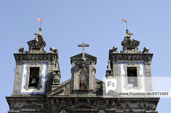 Kirchenglocken  Kirche Igreja de Santo IIdefonso  Porto  Nordportugal  Portugal  Europa
