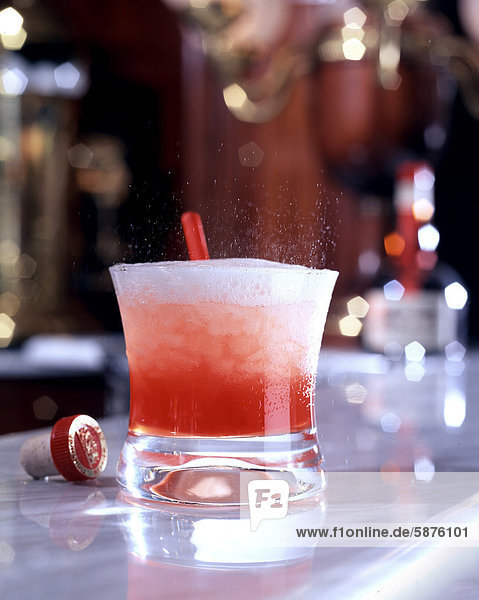 Cocktail auf Bartheke