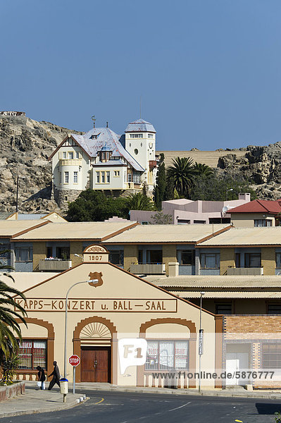 Kapp's concert hall and ball-room of 1907  Luederitz  Namibia  Africa