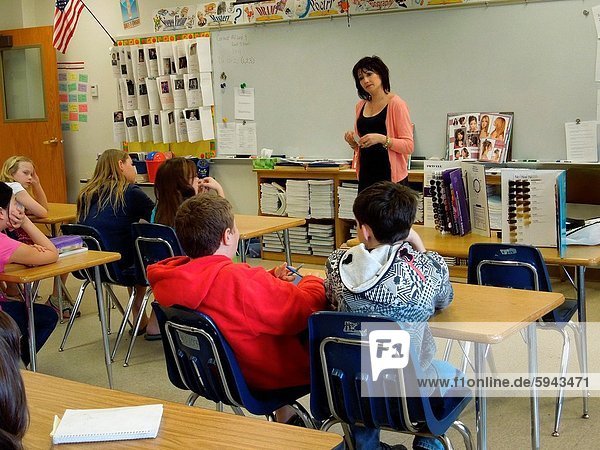 6th Grade Class Wellsville New York USA