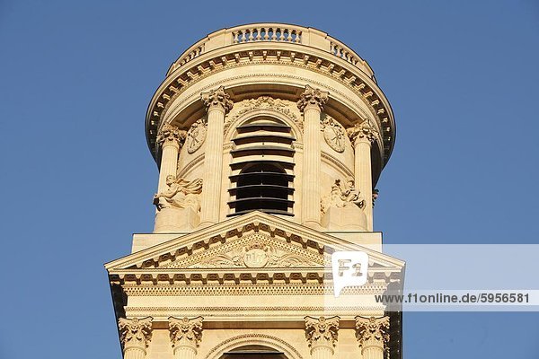 St. Sulpice Basilika Turm  Paris  Frankreich  Europa