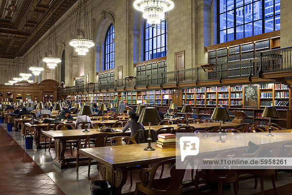 New York Public Library  Manhattan  New York City  New York  Vereinigte Staaten von Amerika  Nordamerika