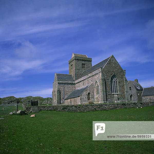 Kloster auf Iona  Schottland  Vereinigtes Königreich  Europa