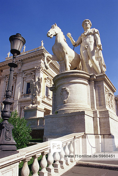 Statuen  Kapitol  Rom  Latium  Italien  Europa