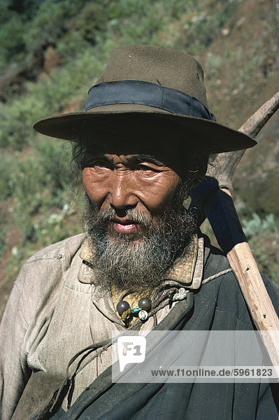 Farmer  Bhutan  Asien
