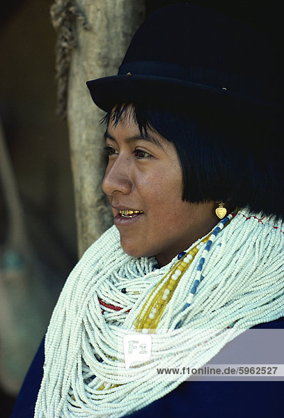 Indian mit Goldzähne  Kolumbien  Südamerika