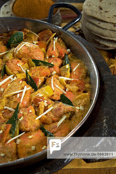 Indisches Essen  Huhn Tikka Masala  Indien  Asien