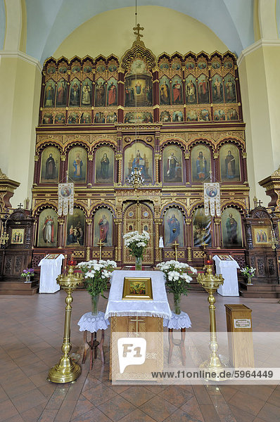 Interior of the Church of the Holy Mother of God  Vilnius  Lithuania  Baltic States  Europe