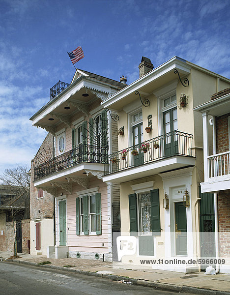 Vereinigte Staaten von Amerika USA französisch Tradition Gebäude Straße Nordamerika Louisiana neu Orleans Viertel Menge