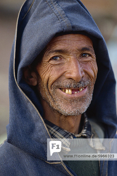 Portrait of Berber man  Anti Atlas region  Morocco  North Africa  Africa
