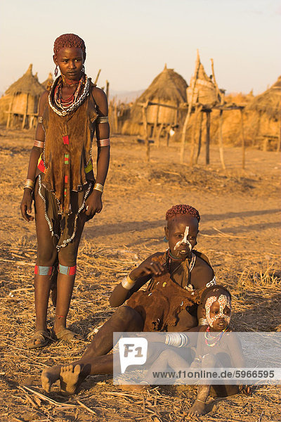 Frau Tradition Dekoration Kleidung Afrika Kleid Äthiopien