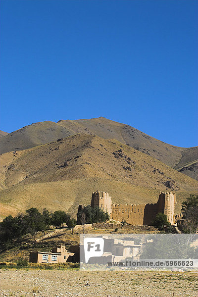 Festung  Sar-e-Cheshma (Sarcheshma)  zwischen Kabul und Bamiyan  Afghanistan  Asien