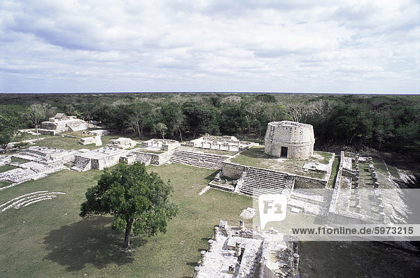 Ehemalige Maya Hauptstadt nach dem Fall von Chichen-Itza Mayapán Yucatan Mexiko Nordamerika