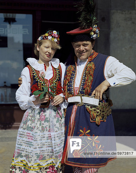 Traditionelle Kleidung  Polen  Europa