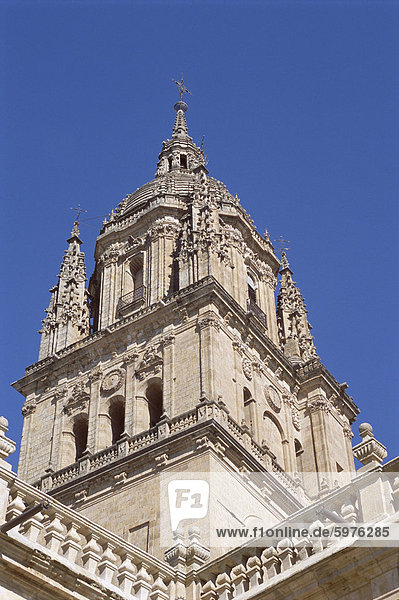 Die Christian Catedral Nueva (neuer DOM) aus dem 16. Jahrhundert  Salamanca  Kastilien-León (Kastilien)  Spanien  Europa