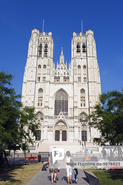 Kathedrale des Heiligen Michael und Gudule  Brüssel  Belgien