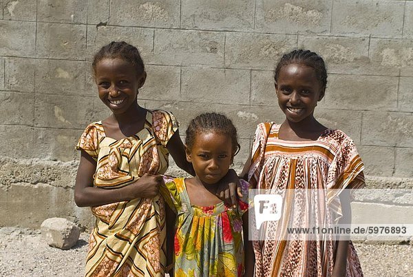 Glückliches Mädchen  Tadjoura  Dschibuti  Afrika
