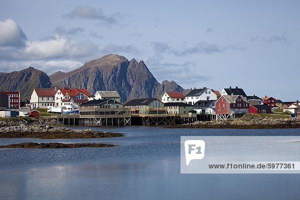 Andenes Dorf  Andoya Insel  Inselgruppe Vesteralen  Troms Nordland in Norwegen  Skandinavien  Europa