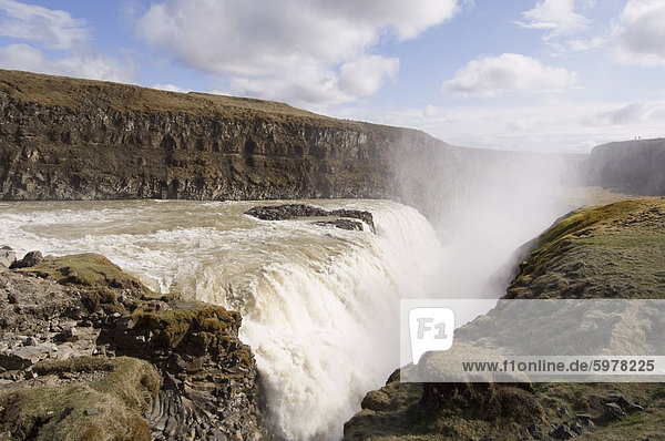 Gullfoss waterfalls Iceland Polar Regions