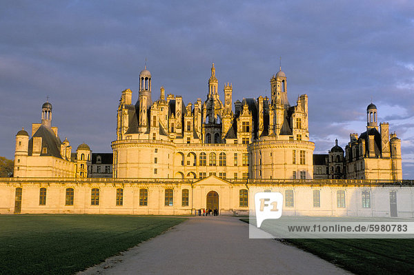 Frankreich Europa UNESCO-Welterbe Chateau Chambord Loiretal Loir-et-Cher