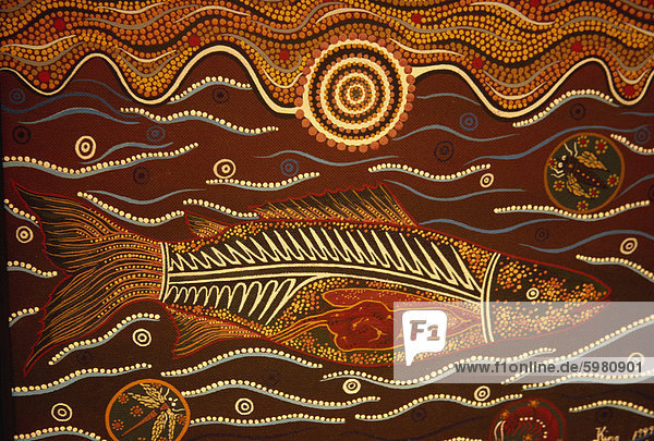 Malerei aus der Traumzeit  Aborigines  Australien  Pazifik