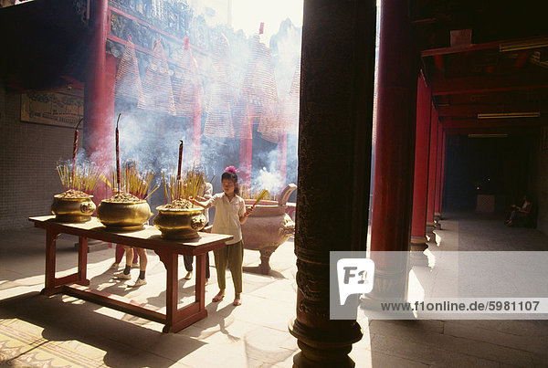 Altar to Emperor of Jade Pagoda  Saigon  Vietnam  Indochina  Southeast Asia  Asia