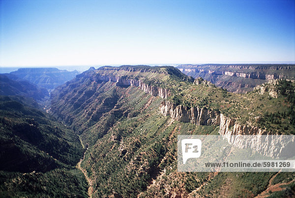 Grand Canyon  von Hubschrauber  UNESCO World Heritage Site  Arizona  Vereinigte Staaten  Nordamerika