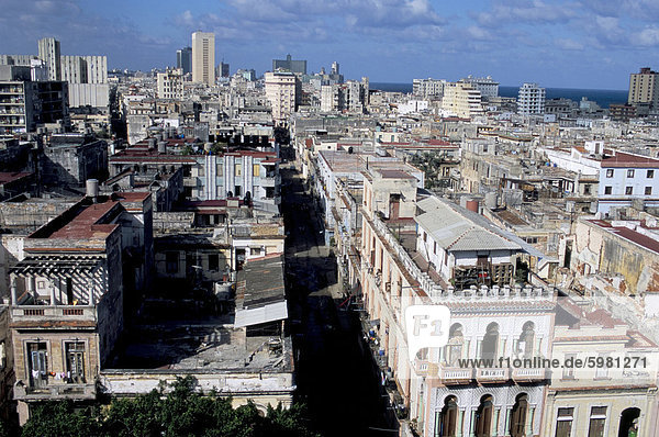 City Skyline  Havanna  Kuba  Westindische Inseln  Mittelamerika