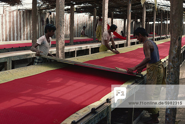 Drucken Baumwolle  Rajasthan  Indien  Asien