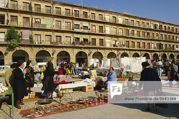 Markt auf dem Stadtplatz in Cordoba  Andalusien (Andalusien)  Spanien  Europa