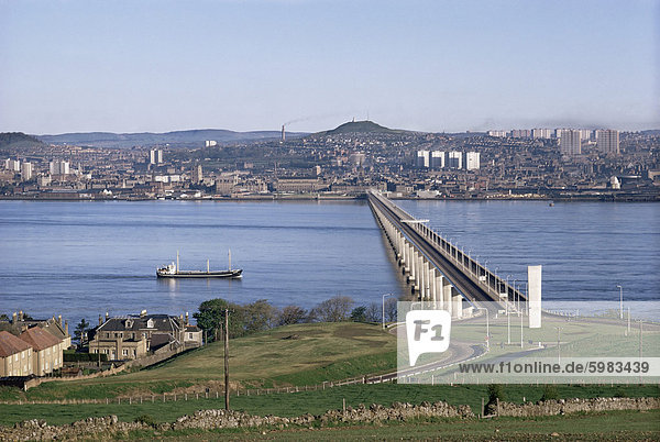 Die Tay Bridge  Dundee  Angus  Schottland  Vereinigtes Königreich  Europa