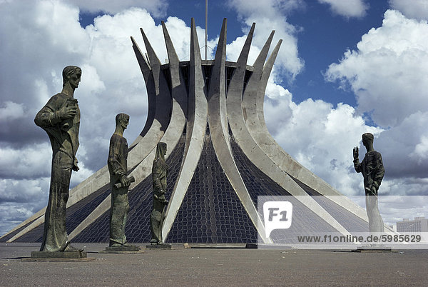 Kathedrale von Brasilia  UNESCO World Heritage Site  Brasilien  Südamerika