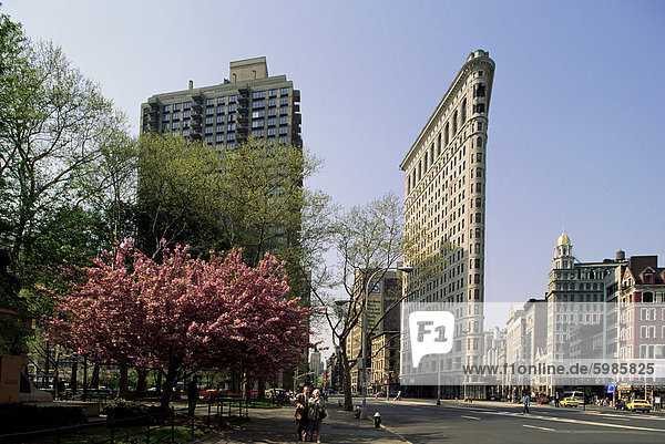 Das Flatiron Building  W. 23rd und Broadway  New York  New York State  Vereinigten Staaten von Amerika  Nordamerika