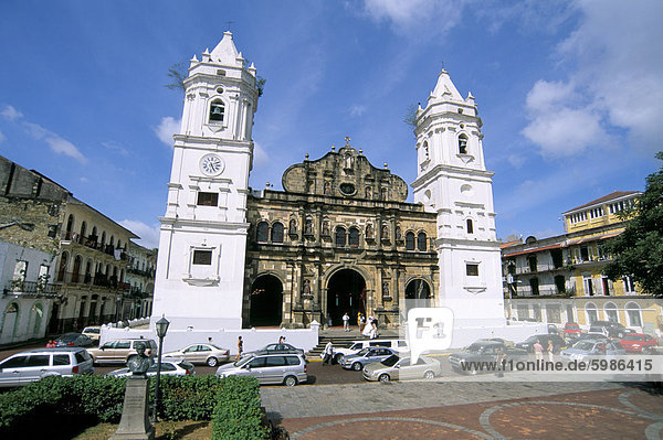 Kathedrale in der Altstadt  San Felipe Bezirk  Panama City  Panama  Mittelamerika