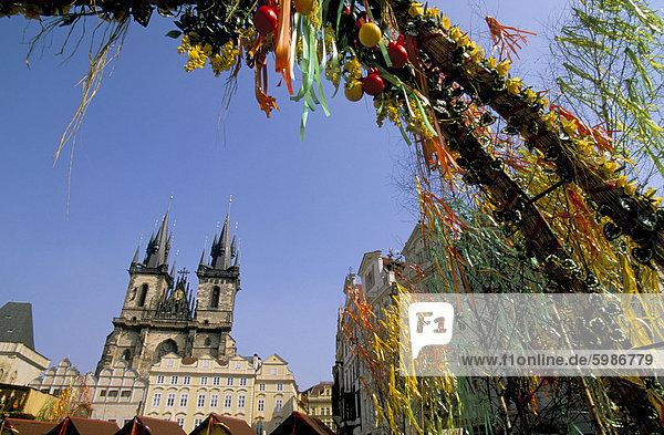 Frauenkirche vor Tyn  Altstädter Ring  Prag  Tschechische Republik  Europa