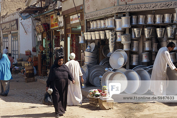 In the bazaar  Aswan  Egypt  North Africa  Africa
