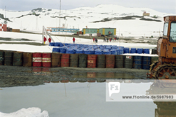 Chilenischen Base  Teniente Marsh  King George Island  South Shetland Islands  Antarktis  Polarregionen