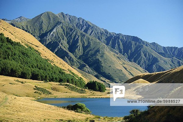 Moke Lake in der Nähe von Queenstown in szenischen Bereich im Westen Otago Südinsel Neuseeland Pazifik