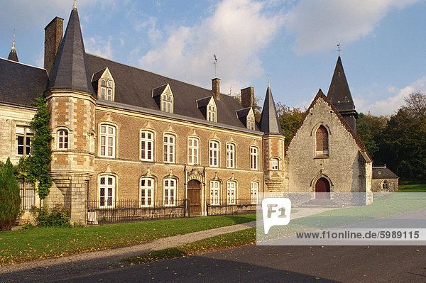 Das Herrenhaus  Argoules  Picardie  Frankreich  Europa