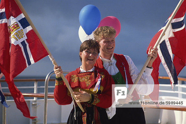 Norwegians celebrate National Day on May 17th  Norway  Scandinavia  Europe