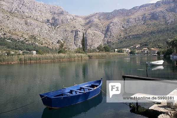 Komolac Felsen  Ombla River  Rozat  in der Nähe von Dubrovnik  Dalmatien  Kroatien  Europa