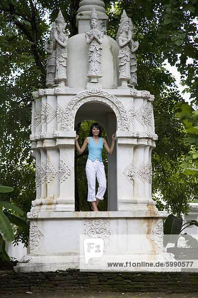 Thai Frau am Mandarin Oriental Resort  Chiang Mai  Thailand  Südostasien  Asien