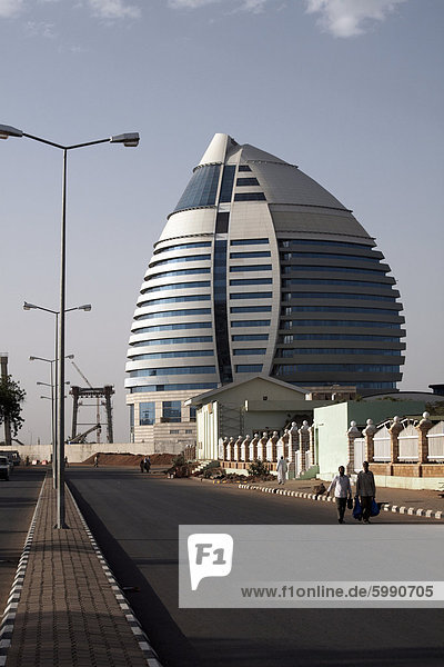 Das 5-Sterne Boji Al-Fateh Hotel (libyschen Hotel)  entwickelt ein Segel  Khartum  Sudan  Afrika