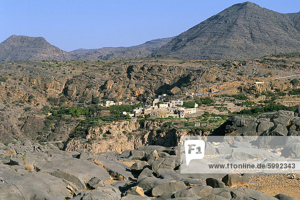 Dorf Al Ain  Al Jabal Al Akkar Region  Hajar-Gebirge  Sultanat Oman  Naher Osten