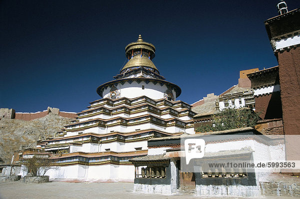 Pango Chorten im Palkhor Choide buddhistischen Kloster  Gyantse  Tibet  China  Asien
