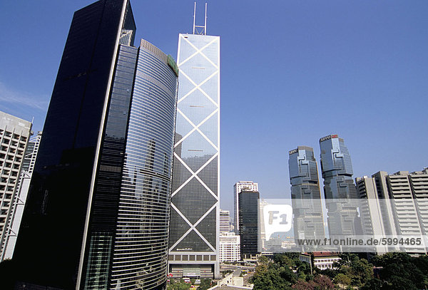 Bank of China Building im Zentrum  Central  Hong Kong Island  Hongkong  China  Asien